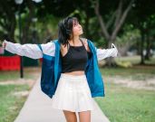 How to Style a Pleated Skirt in a Variety of Ways